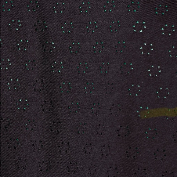 Lands’ End Knit Eyelet Tunic Button Down Top - Picture 7 of 13